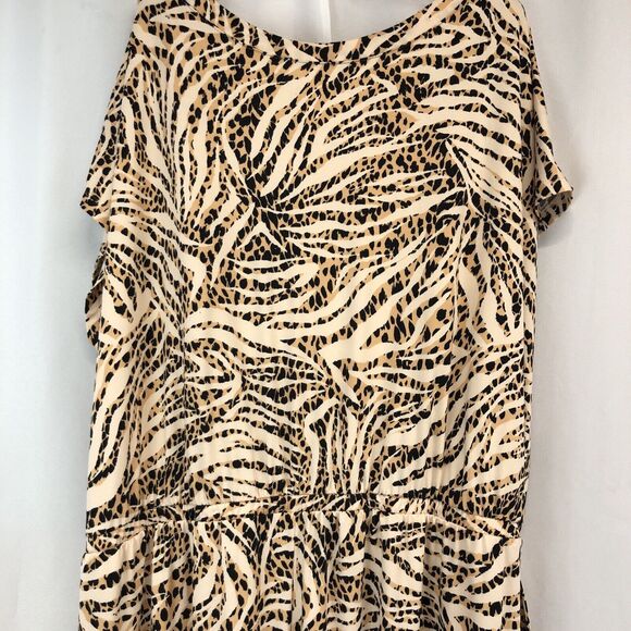 Comfort Code By Cuddle Duds Plus 3X Jumpsuit Romper With Pockets Animal Print - Picture 5 of 13